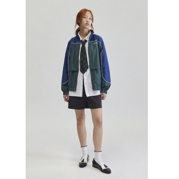 X-Girl Contrast Piping Windbreaker Jacket - Picture 4 of 5